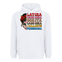 White mexican sugar skull latina chingona bonita Heavyweight Hoodie - LillyAllenDesigns