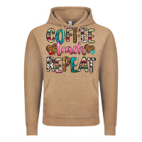 Coffee Teach Repeat Vintage Hoodie | Teevron