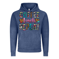 Vintage Denim coffee teach repeat Vintage Hoodie - HRA Design Shop