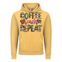 Vintage Mustard coffee teach repeat Vintage Hoodie - HRA Design Shop