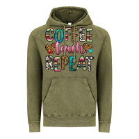 Vintage Olive coffee teach repeat Vintage Hoodie - HRA Design Shop