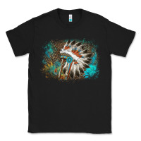 Black indian headress sunflower leopard Classic Tee - AdoDesignShop
