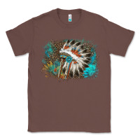 Chestnut indian headress sunflower leopard Classic Tee - AdoDesignShop