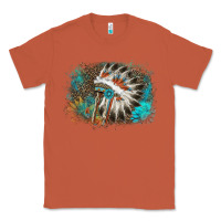 Copper indian headress sunflower leopard Classic Tee - AdoDesignShop