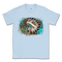 Indian Headress Sunflower Leopard Classic Tee | Teevron