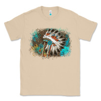 Mushroom indian headress sunflower leopard Classic Tee - AdoDesignShop