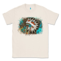 Natural indian headress sunflower leopard Classic Tee - AdoDesignShop