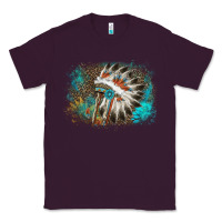 Plum indian headress sunflower leopard Classic Tee - AdoDesignShop