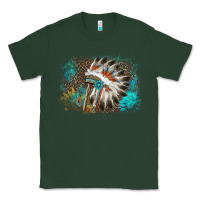 Sports Green indian headress sunflower leopard Classic Tee - AdoDesignShop