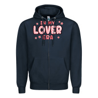 Navy in my lover era Zipper Hoodie - MaliasSmallBusiness