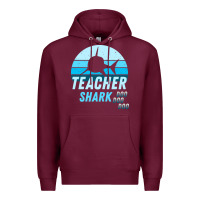 Burgundy Teacher Shark Doo Premium Hoodie - Bettercallsaul
