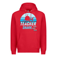 Red Teacher Shark Doo Premium Hoodie - Bettercallsaul