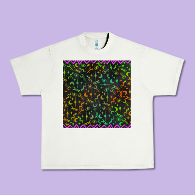 Halloween Witch Symbols Seamless Pattern Urban Heavy Tee Designed By Bundleandbundleshop