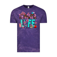 Cloud Purple teacher life Vintage Tee - AdoDesignShop