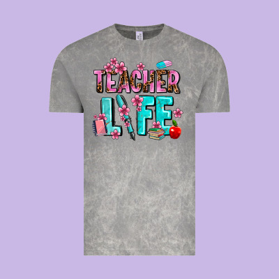 Teacher Life Vintage Tee Designed By Adodesignshop