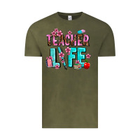 Vintage Olive teacher life Vintage Tee - AdoDesignShop