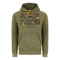 Vintage Olive nacho averange teacher Vintage Hoodie - CowhideDigitalArt