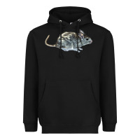 Black packrat aka, woodrat Heavyweight Hoodie - LillyAllenDesigns