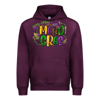 Mauve Wine little miss mardi gras Urban Hoodie - CowGirlArtShop