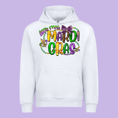 Little Miss Mardi Gras Urban Hoodie Designed By Cowgirlartshop