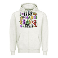 Oatmeal Heather in my mardi gras era Zipper Hoodie - MaliasSmallBusiness