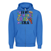 True Royal in my mardi gras era Zipper Hoodie - MaliasSmallBusiness