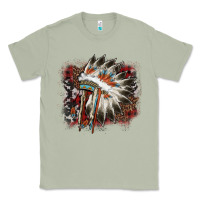 Matcha İndian Headress Cowhide Classic Tee - AdoDesignShop