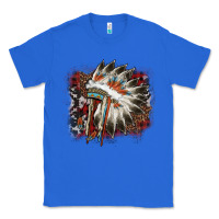 True Royal İndian Headress Cowhide Classic Tee - AdoDesignShop