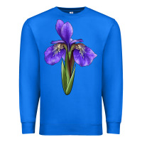 True Royal Iris Flower Premium Sweatshirt - LillyAllenDesigns