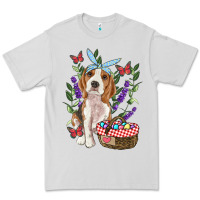 Dove Grey Easter Beagle Premium Tee - RanaPortraitStore