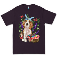 Plum Easter Beagle Premium Tee - RanaPortraitStore