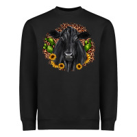 Black black angus cactus sunflower Heavyweight Sweatshirt - JahusDesignShop