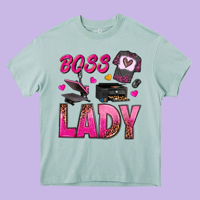 Boss Lady Heavy Core Tee Designed By Texasbilliewilder