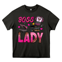 Asphalt boss lady Heavy Core Tee - texasbilliewilder