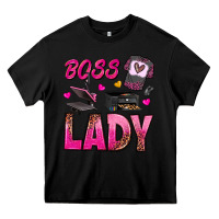 Black boss lady Heavy Core Tee - texasbilliewilder