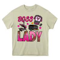 Mossy boss lady Heavy Core Tee - texasbilliewilder
