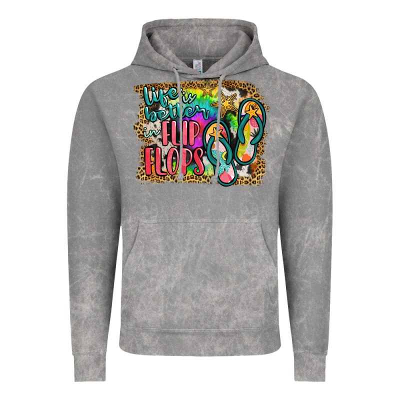 Life Is Better In Flip Flops Vintage Hoodie by JahusDesignShop | Teevron