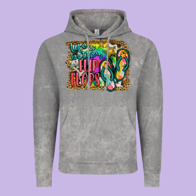 Life Is Better In Flip Flops Vintage Hoodie Designed By Jahusdesignshop