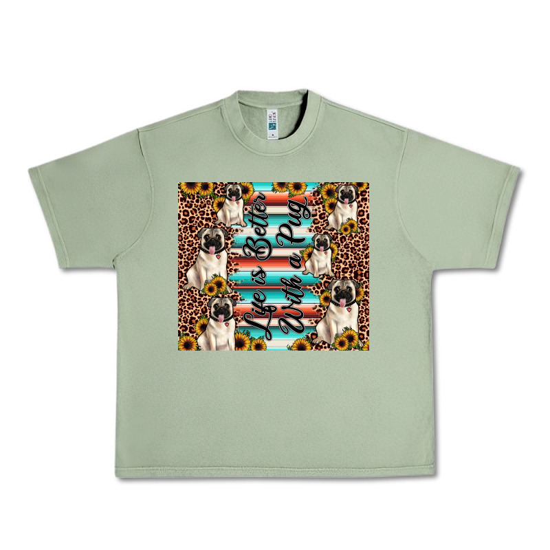 Life Is Better With A Pug Urban Heavy Tee by JahusDesignShop | Teevron