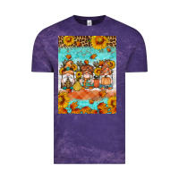 Cloud Purple Fall gnomes Vintage Tee - Artiststas