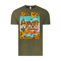 Vintage Olive Fall gnomes Vintage Tee - Artiststas