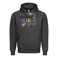 Charcoal Heather thick thighs mardi gras Zipper Hoodie - MaliasSmallBusiness