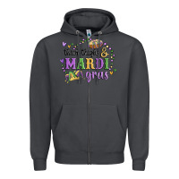 Smoke thick thighs mardi gras Zipper Hoodie - MaliasSmallBusiness