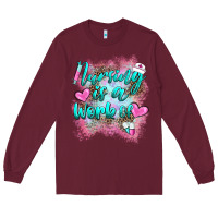 Burgundy nursing is a work of Long Sleeve Tee - BarkalooDesign