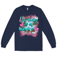 Navy nursing is a work of Long Sleeve Tee - BarkalooDesign