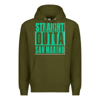Army Green Straight Outta San Marino Premium Hoodie - Bettercallsaul