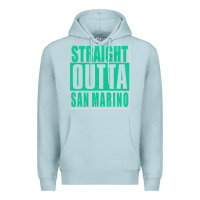Blue Mist Straight Outta San Marino Premium Hoodie - Bettercallsaul