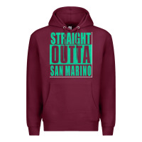 Burgundy Straight Outta San Marino Premium Hoodie - Bettercallsaul