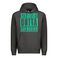 Charcoal Heather Straight Outta San Marino Premium Hoodie - Bettercallsaul