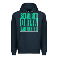 Navy Straight Outta San Marino Premium Hoodie - Bettercallsaul
